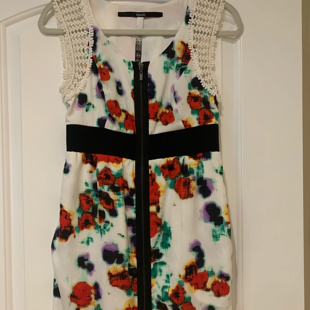 Kenzie knee length zipper down dress with pockets